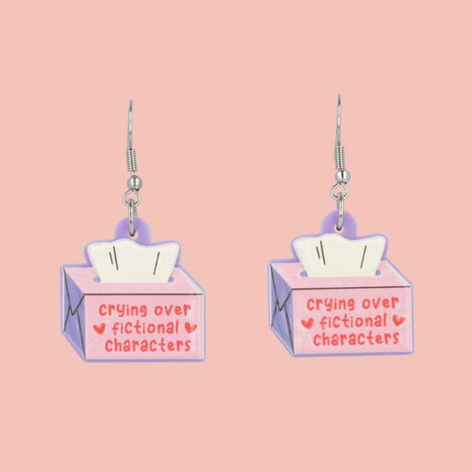 Crying Over Fictional Characters Earrings
