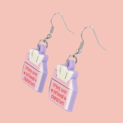 Crying Over Fictional Characters Earrings
