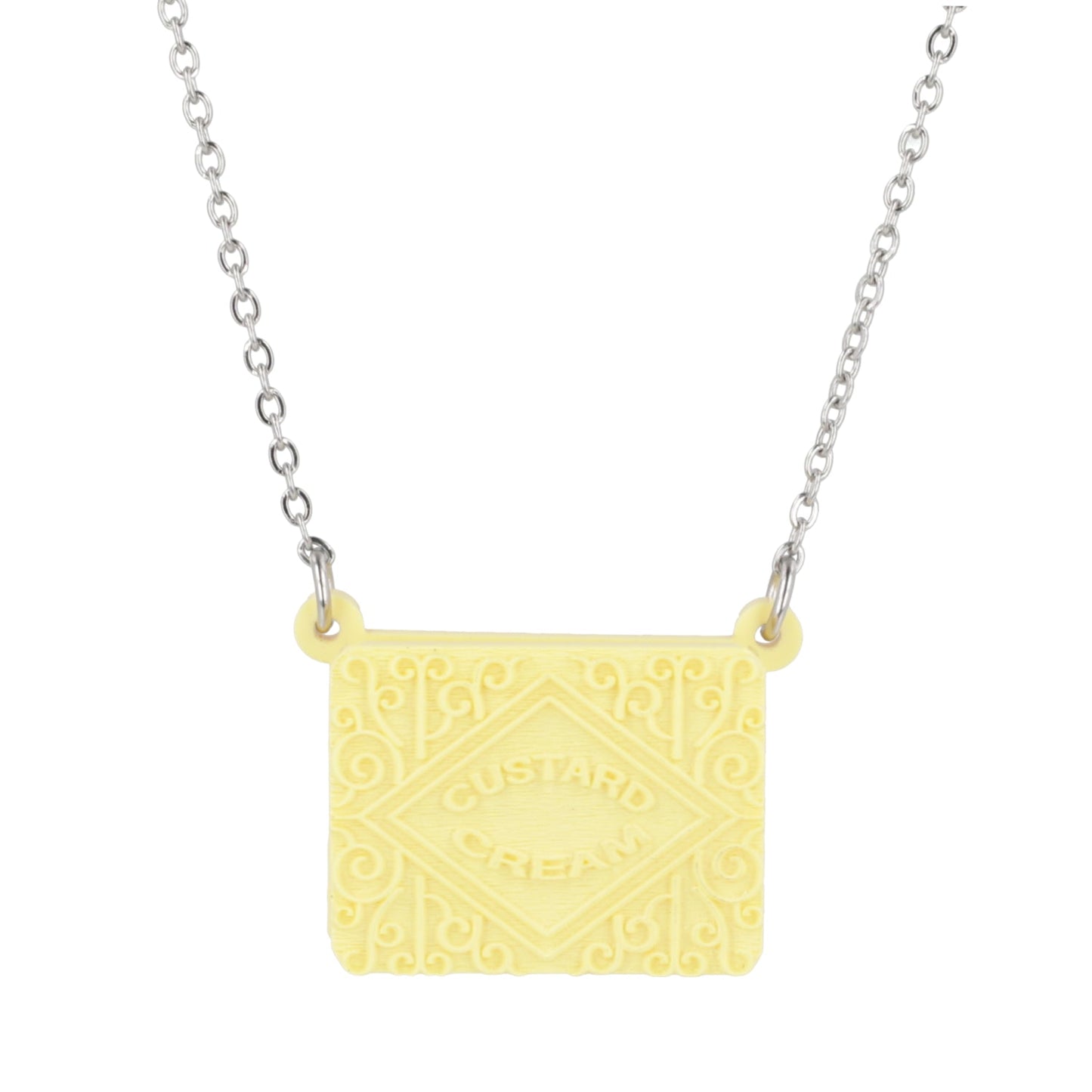 Custard Cream Biscuit Necklace