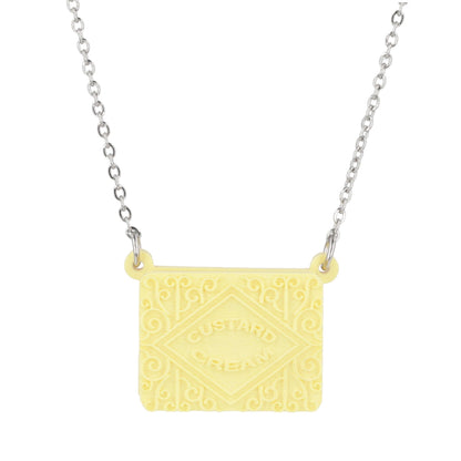 Custard Cream Biscuit Necklace