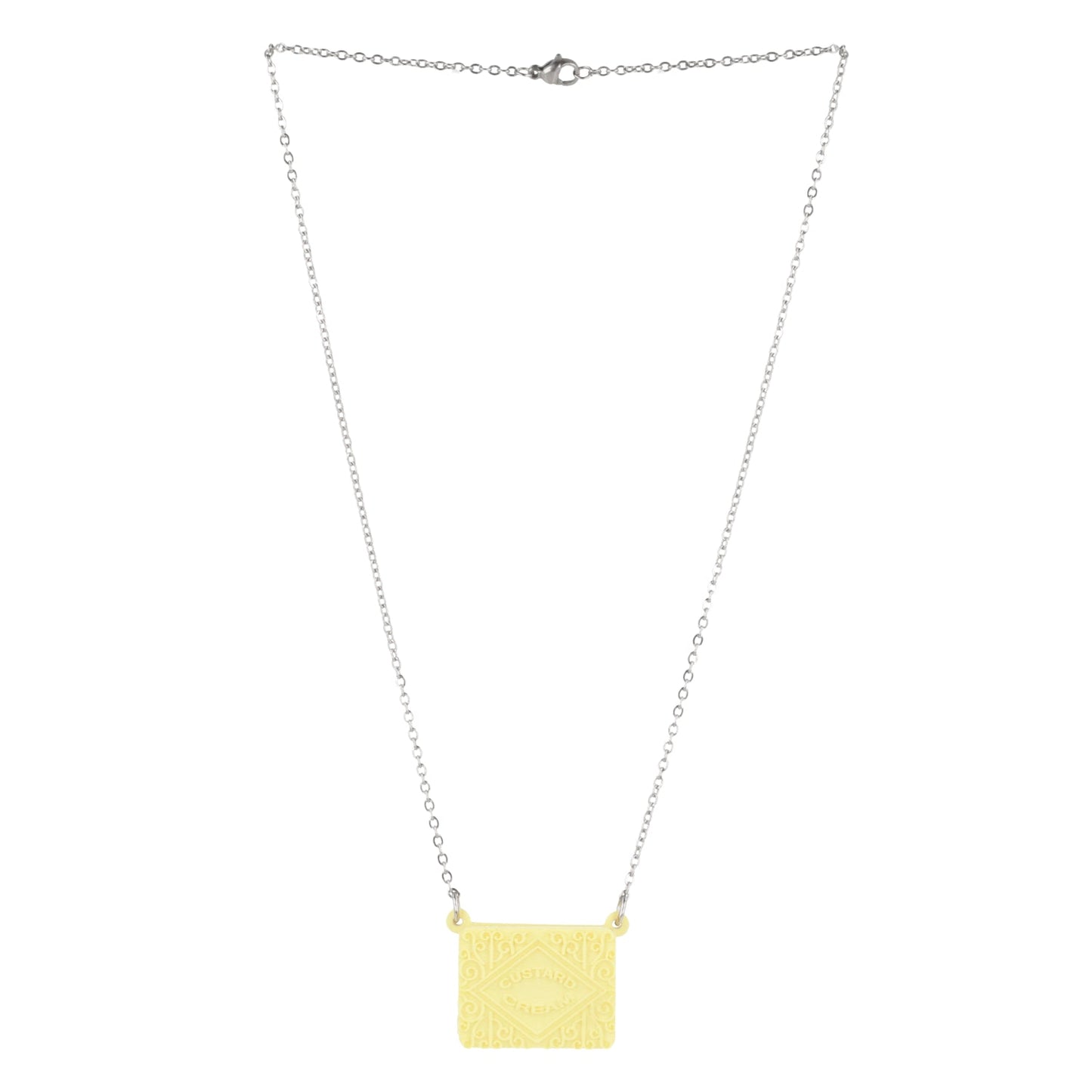 Custard Cream Biscuit Necklace