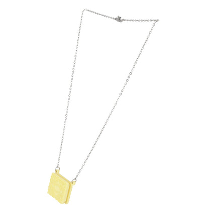 Custard Cream Biscuit Necklace