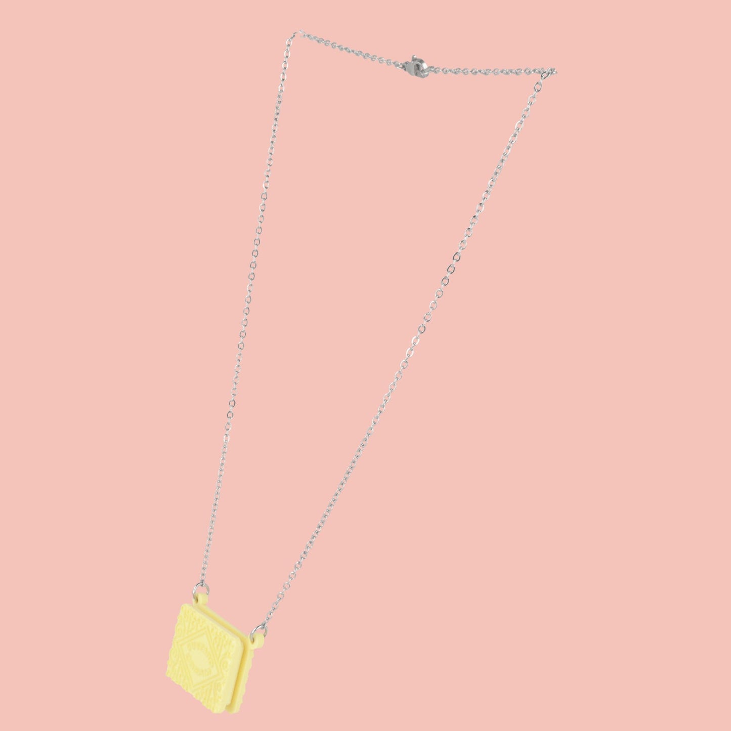 Custard Cream Biscuit Necklace