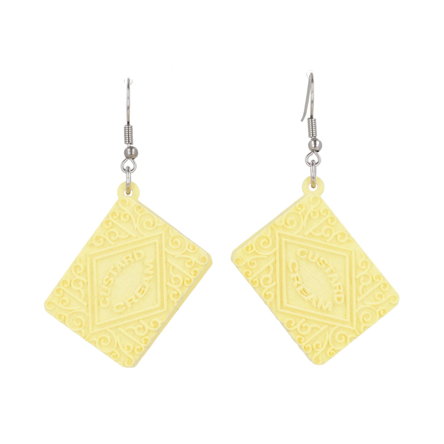 Custard Cream Biscuit Earrings
