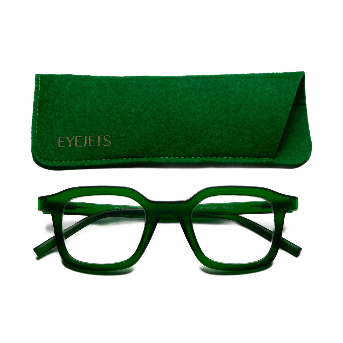 Ibiza Blue Light Glasses, Dark Green