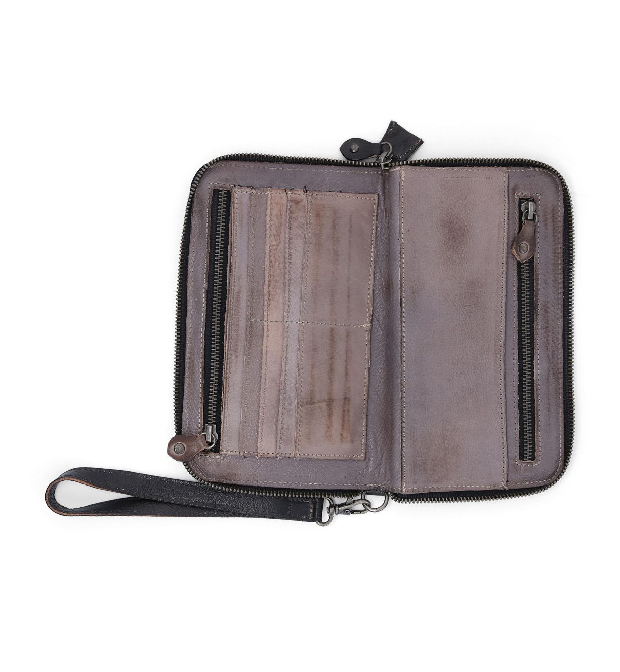 BedStu Templeton Wallet, Black Grey Rustic