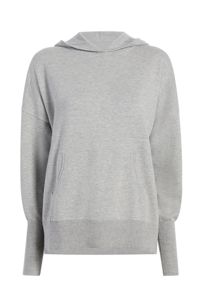 Luxe Knit Hoodie | Heather Grey