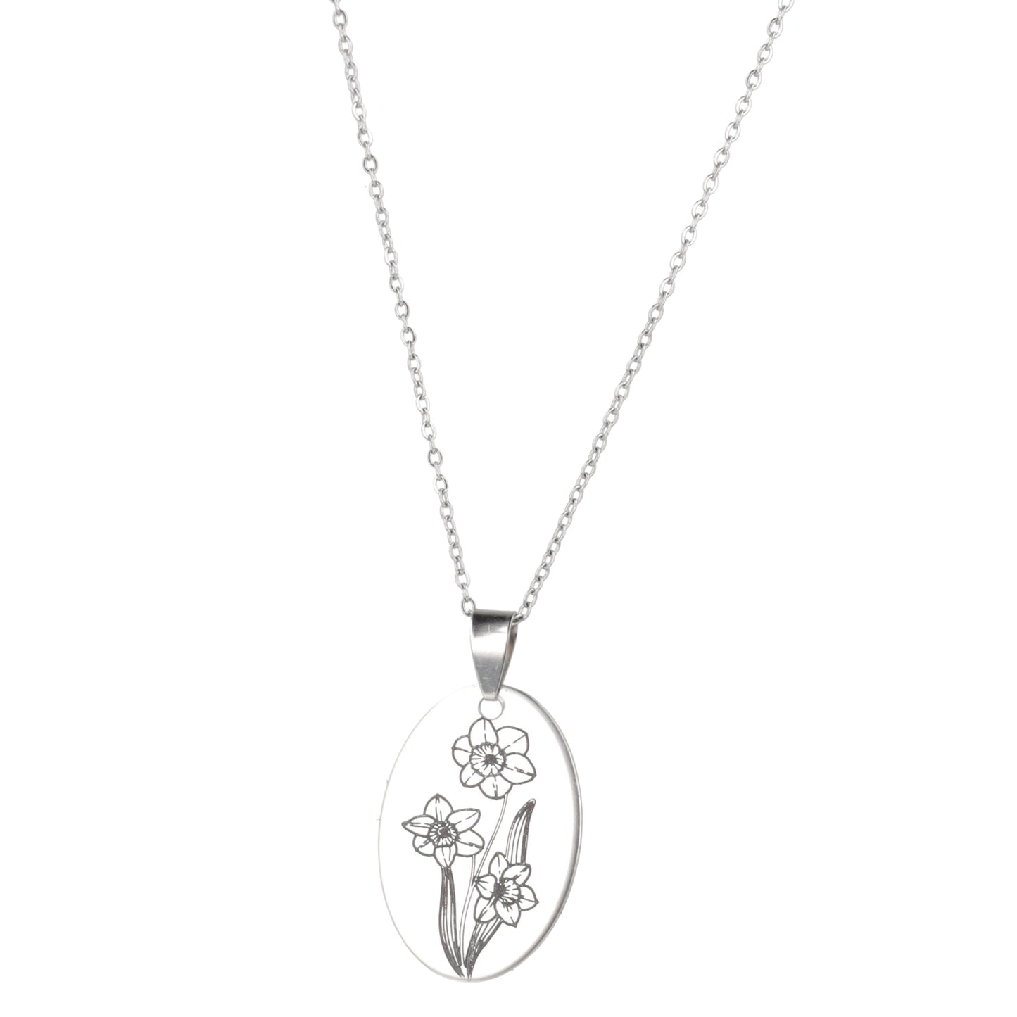 December Birth Flower Necklace - Narcissus