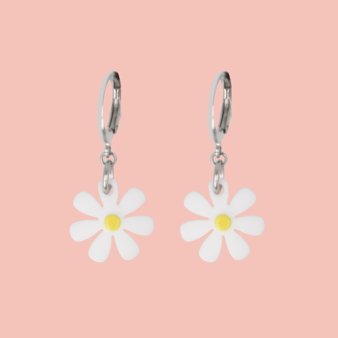Daisy Me Rollin' Huggie Hoop Earrings