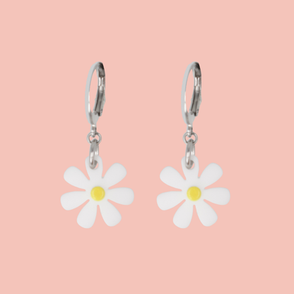 Daisy Me Rollin' Huggie Hoop Earrings