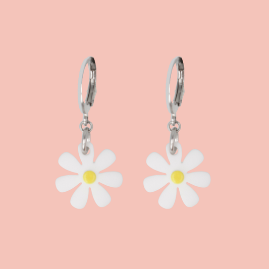 Daisy Me Rollin' Huggie Hoop Earrings